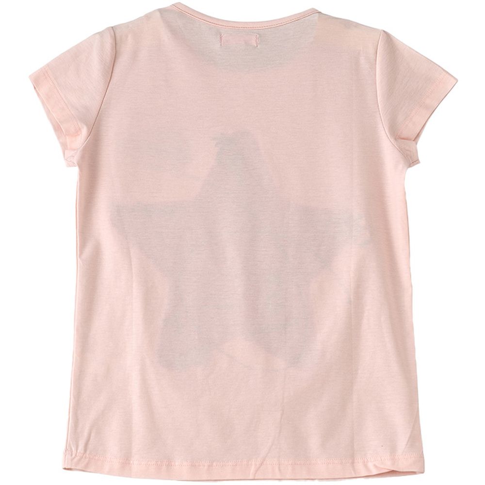 Jelliene Girl's Knit Top with Embroidery - Pink