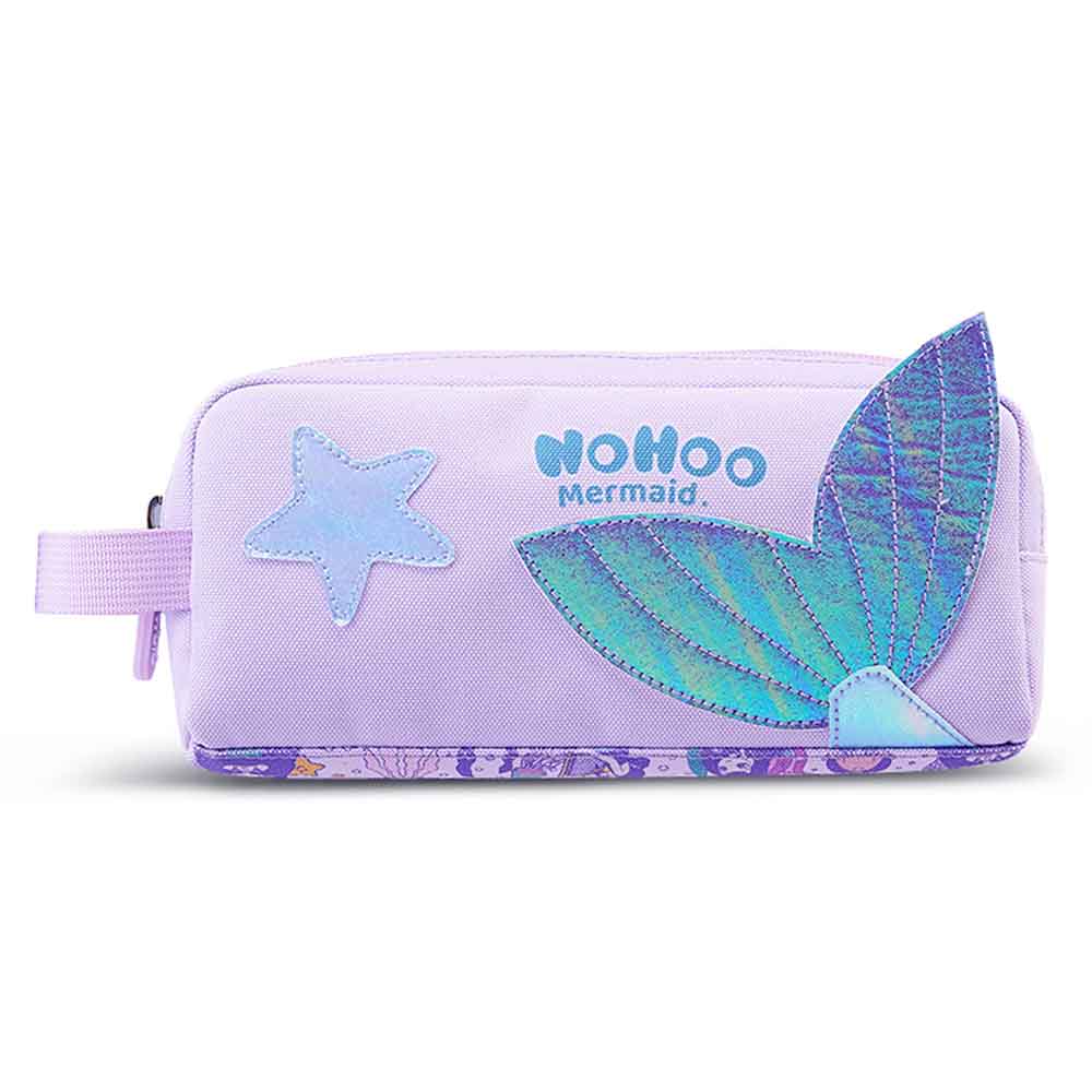 Nohoo - Mermaid School Backpack With Pencil Case - Purple - 16-inch