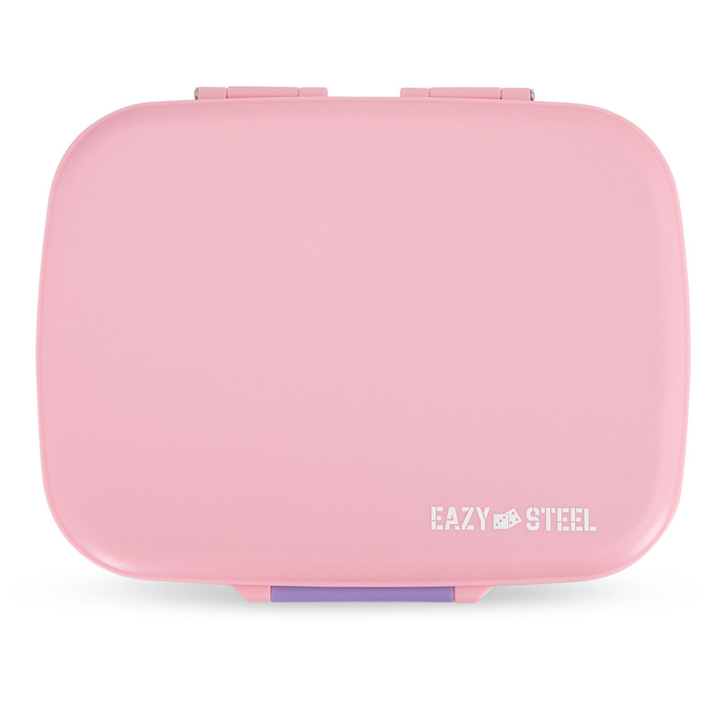 Eazy Kids - Stainless Steel Lunch Box & Insulated Lunch Bag Set - Pink - 2 Pcs