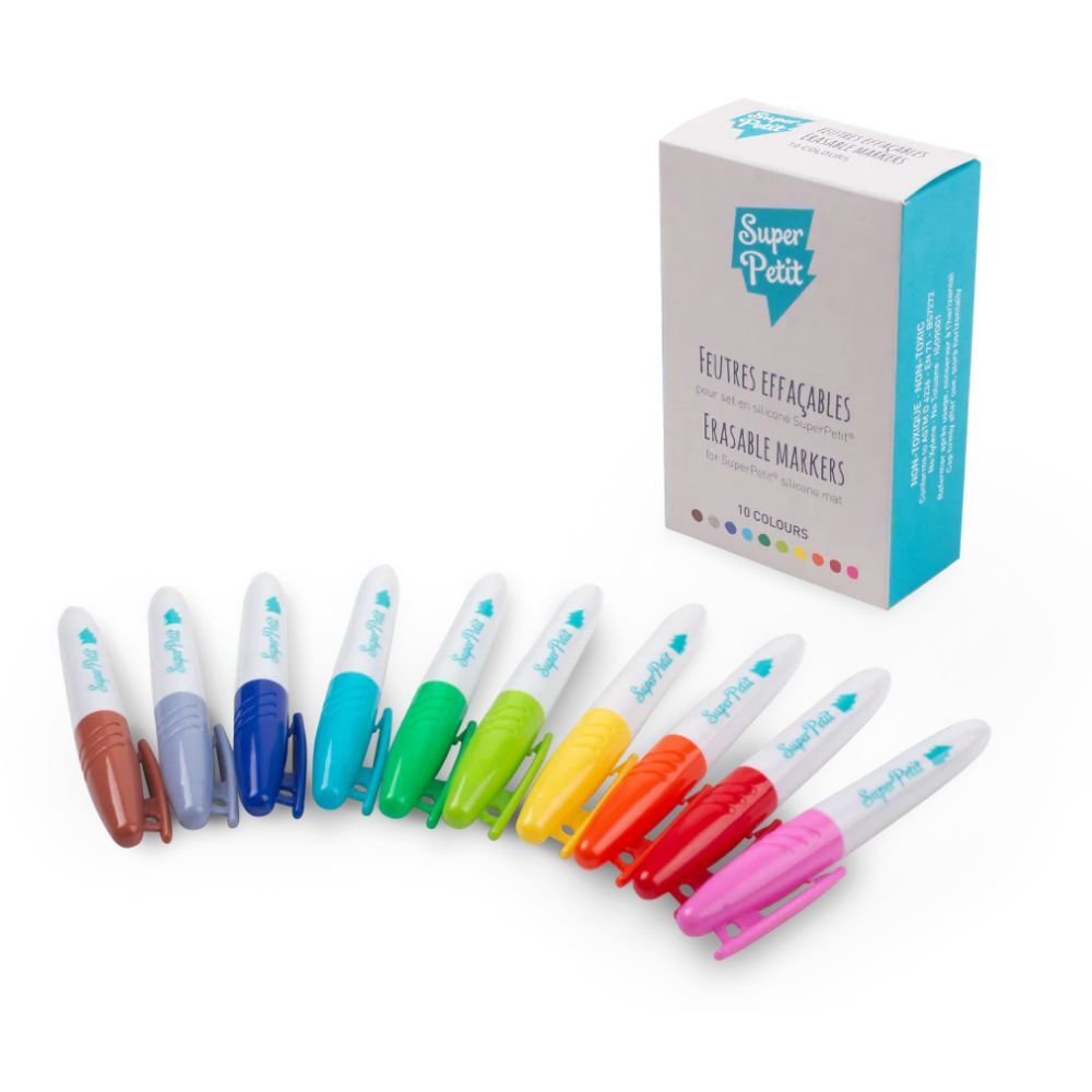 Super Petit - 10 Erasable Markers for Silicone