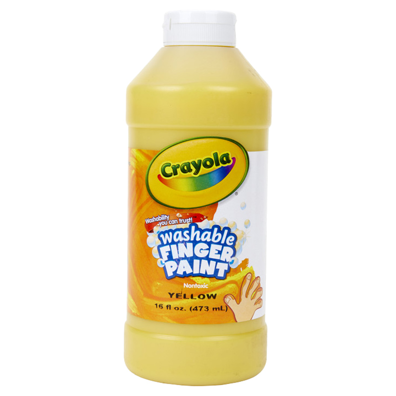Crayola - Washable Fingerpaint Bottle - 473.17 ml - Yellow