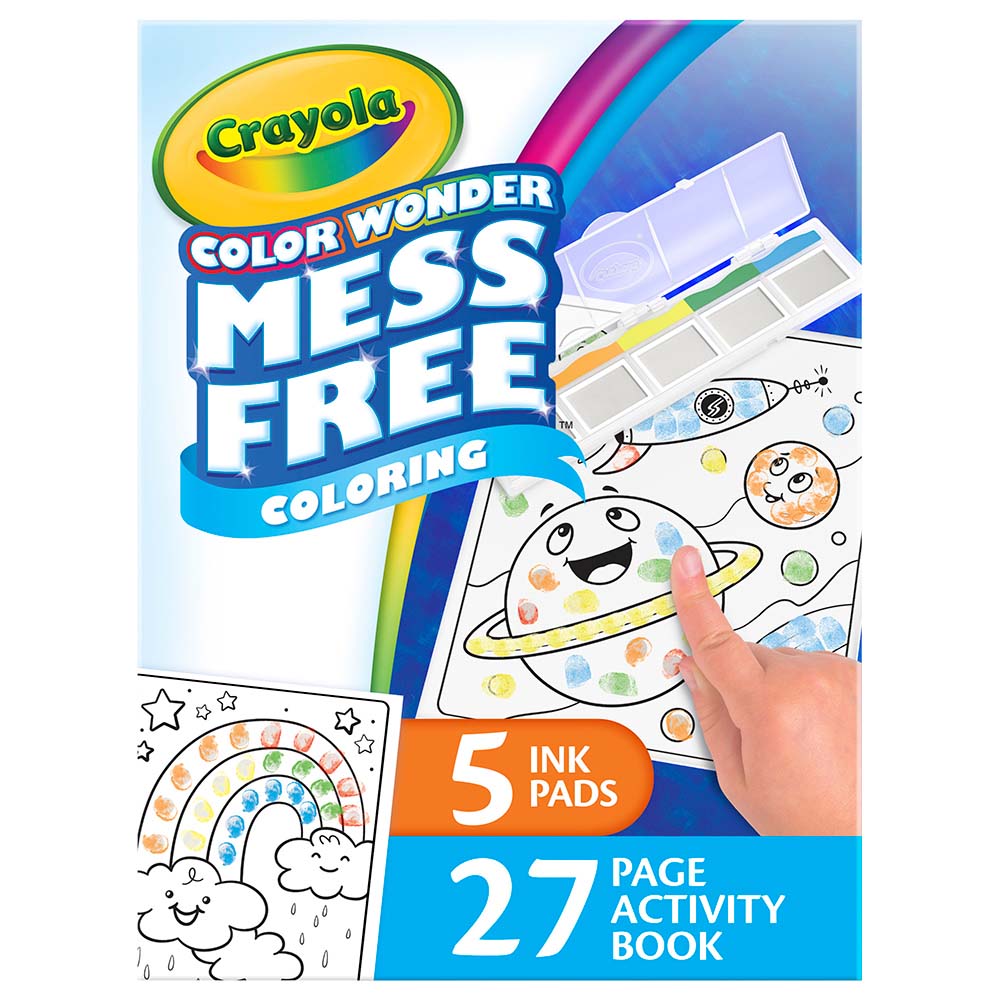 Crayola - Mess Free Fingerprint Ink Painting Activity Set - 6 Pcs