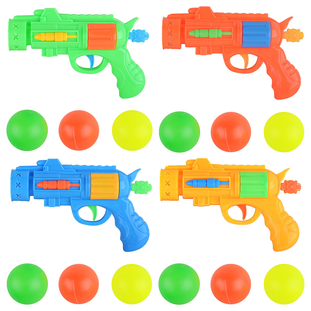 Kidzpro - Gun With 3 Pingpong Ball 1pc - Color May Vary