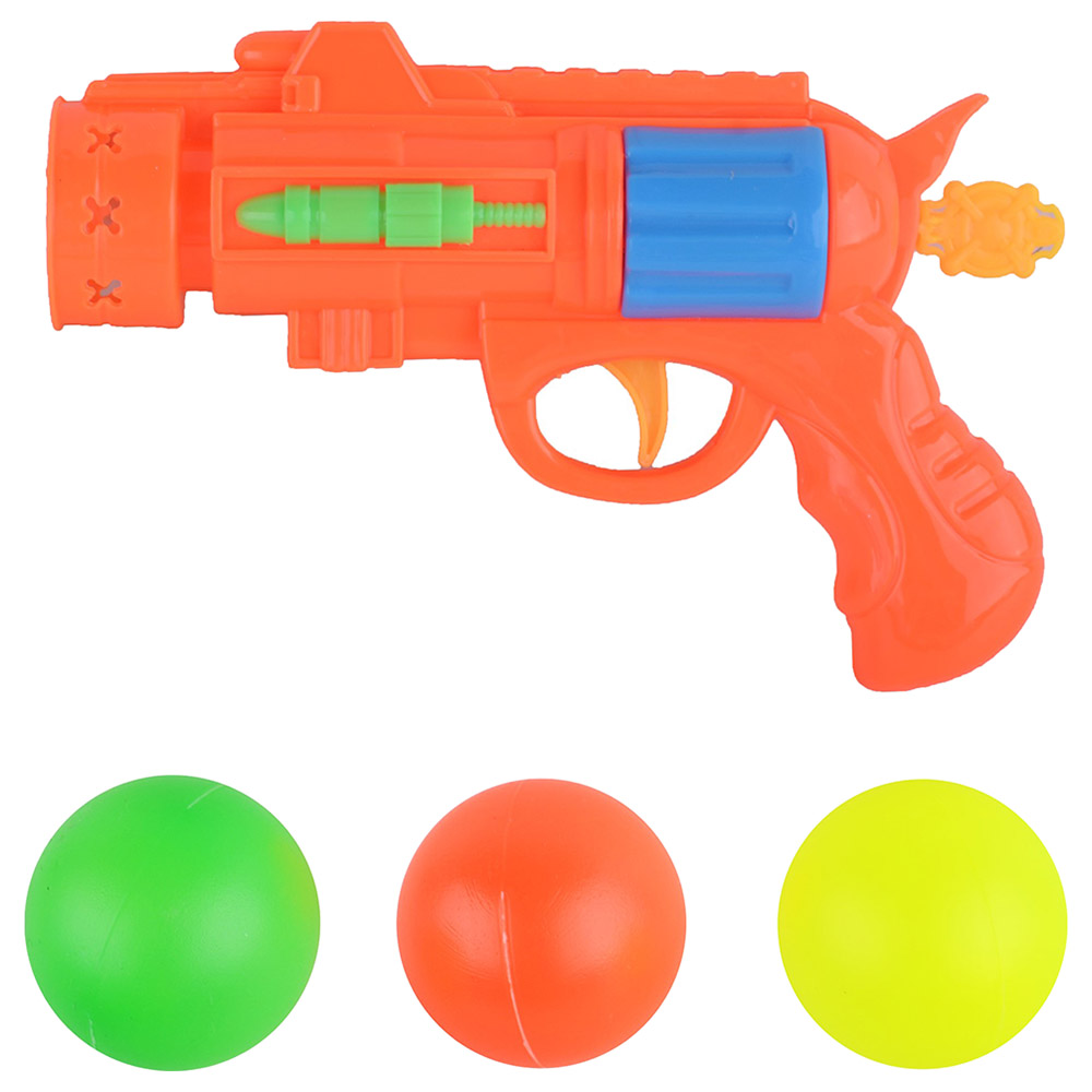 Kidzpro - Gun With 3 Pingpong Ball 1pc - Color May Vary