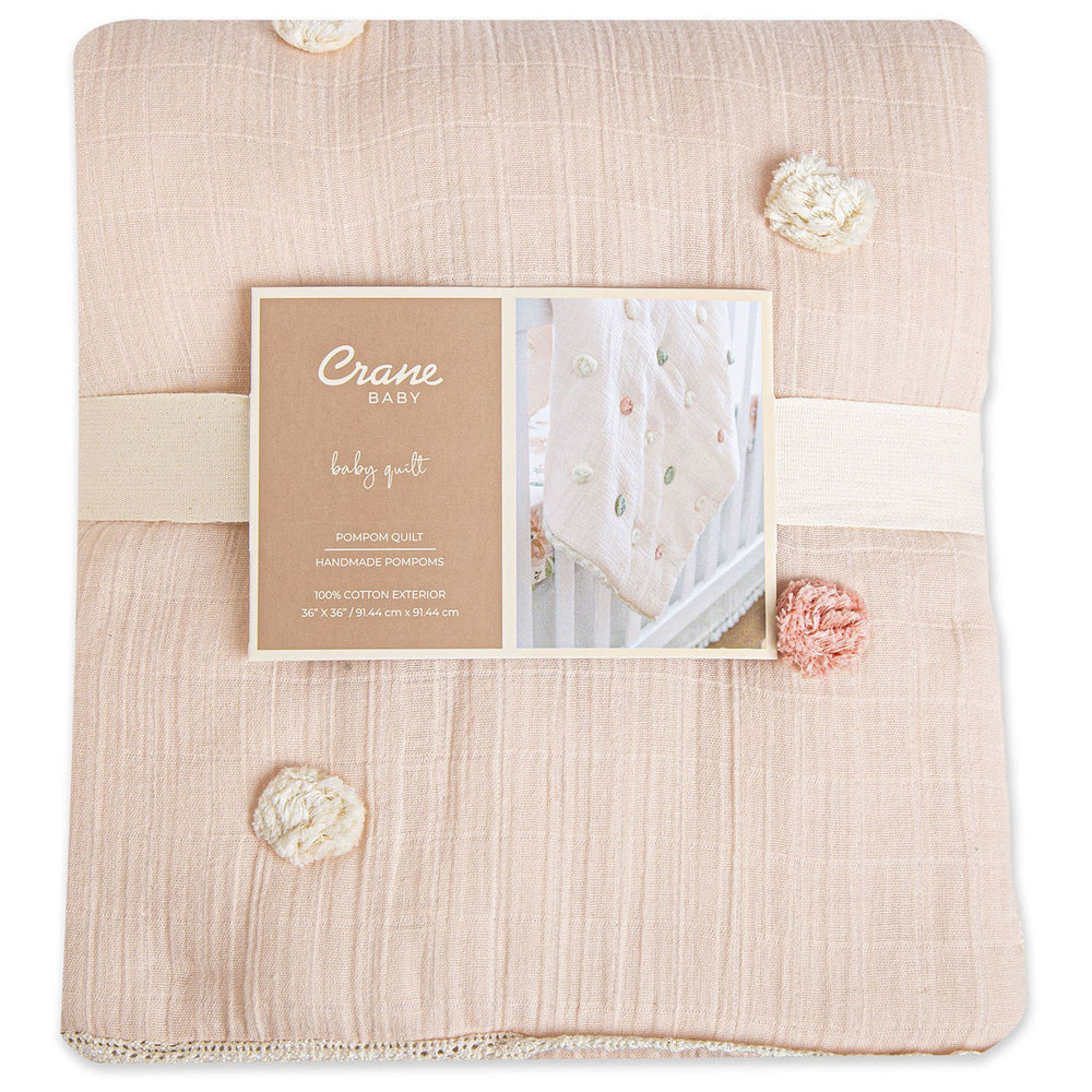 Crane Baby - Parker Pom Pom Blanket