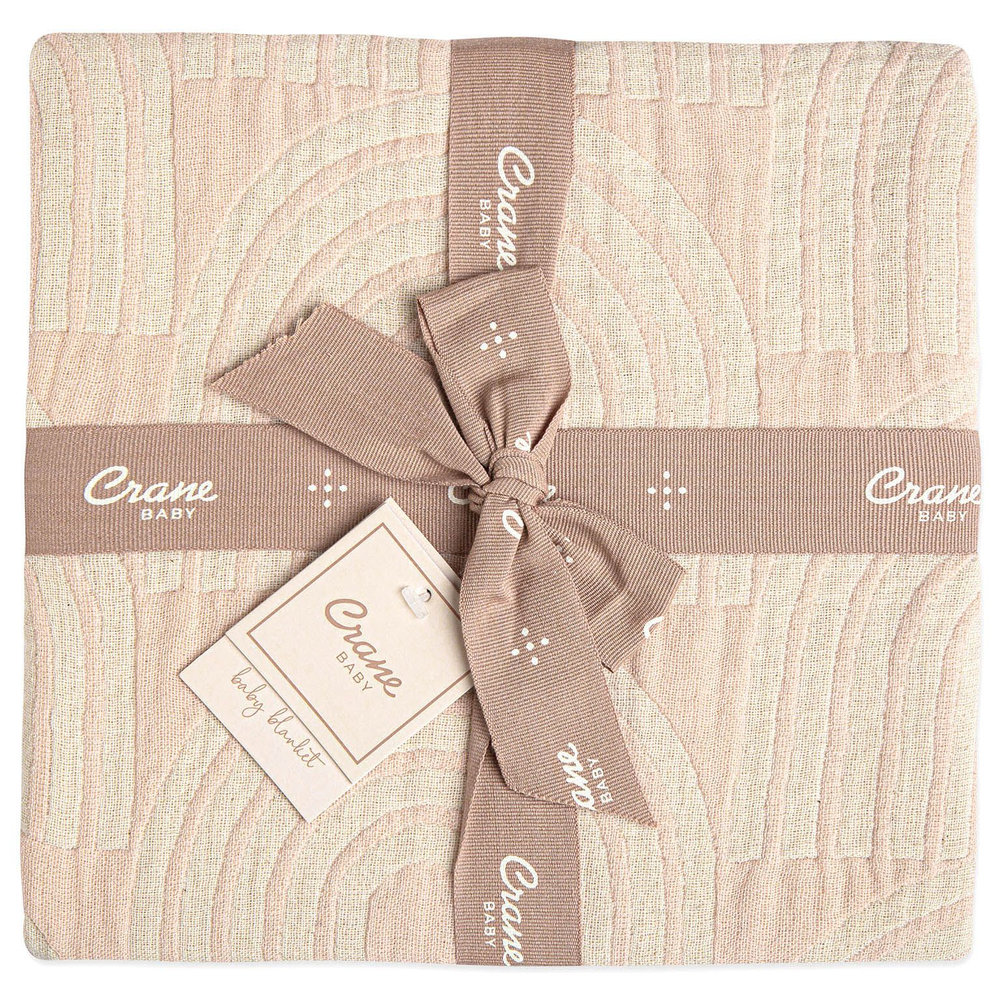 Crane Baby - Jacquard Blanket Rainbow