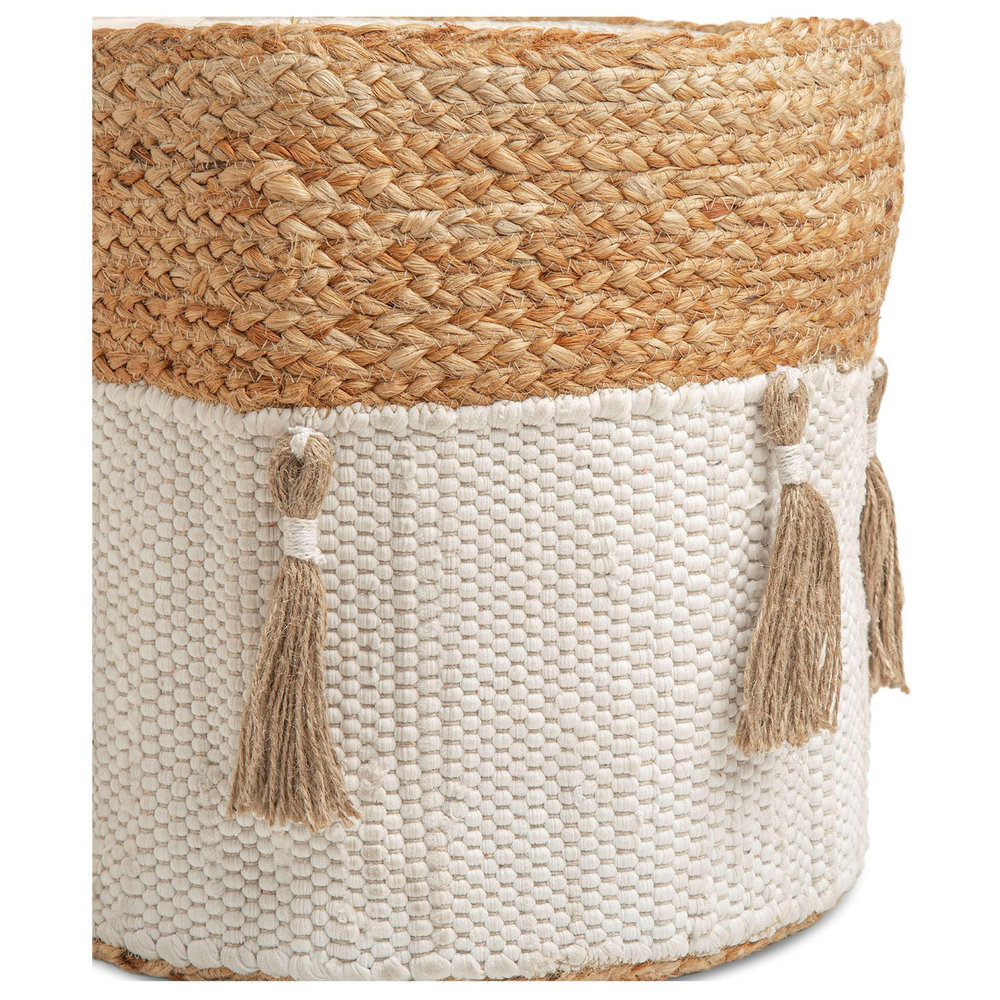 Crane Baby - Cotton & Jute Storage Bin