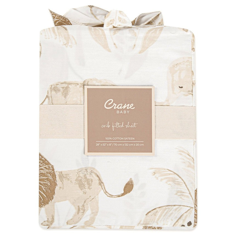 Crane Baby Kendi Crib Sheet - Animal