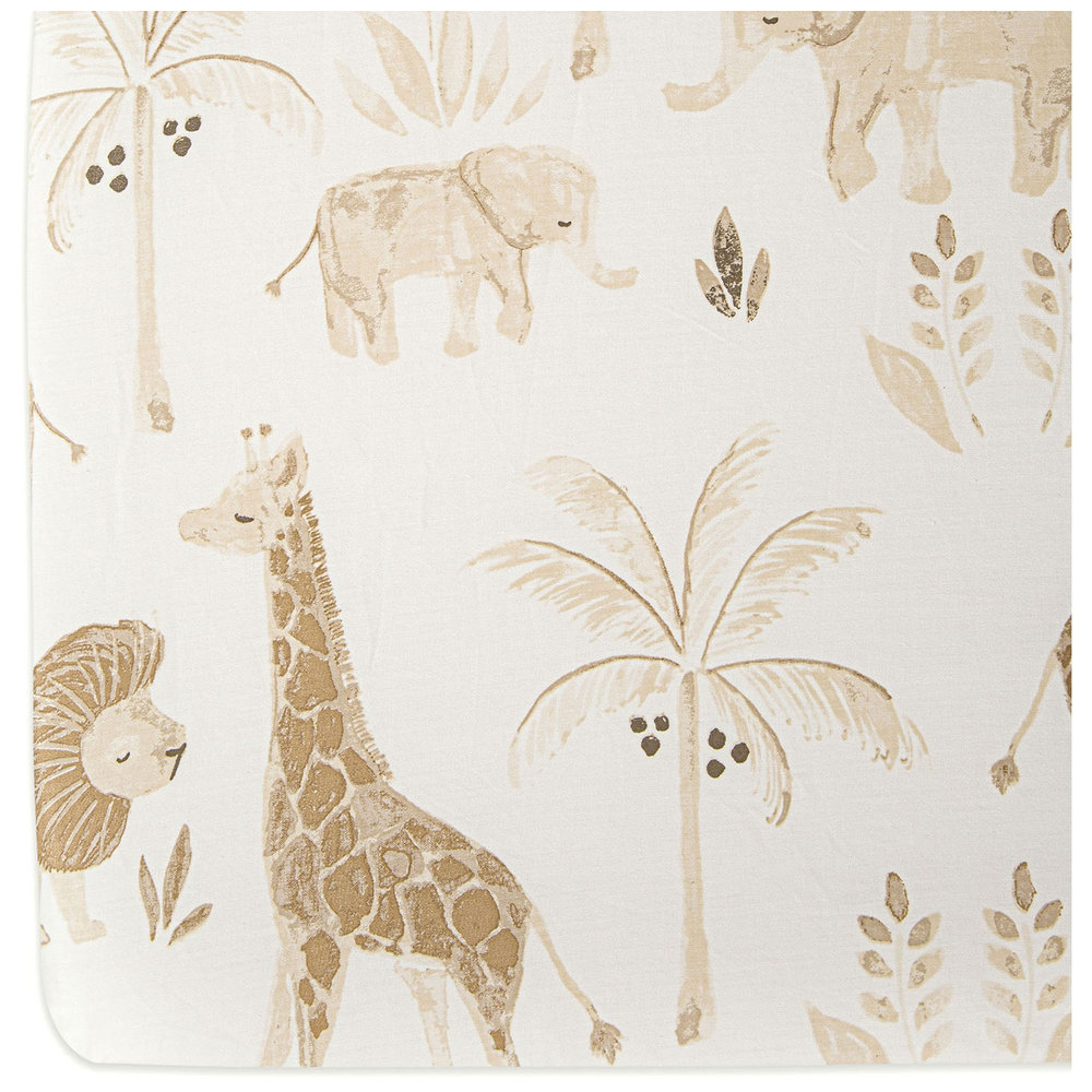Crane Baby Kendi Crib Sheet - Animal