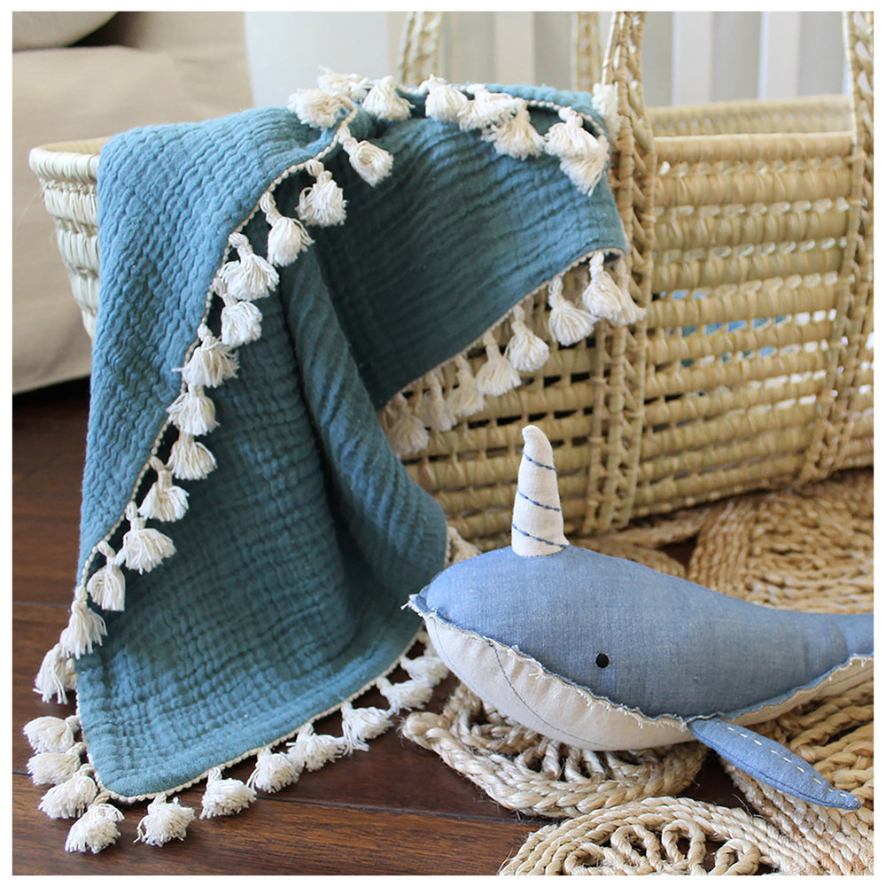 Crane Baby - Caspian Narwhal Plush Toy