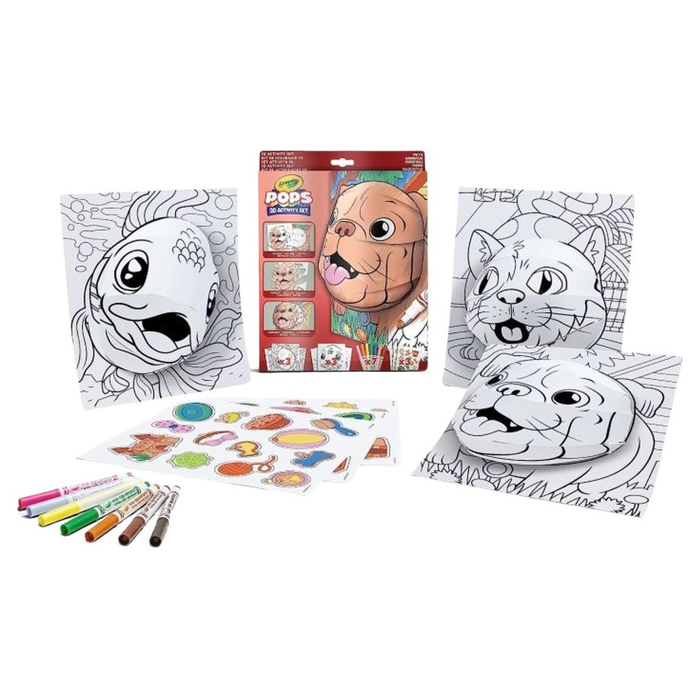 Crayola - Pops Super 3D Activity Set - Pets