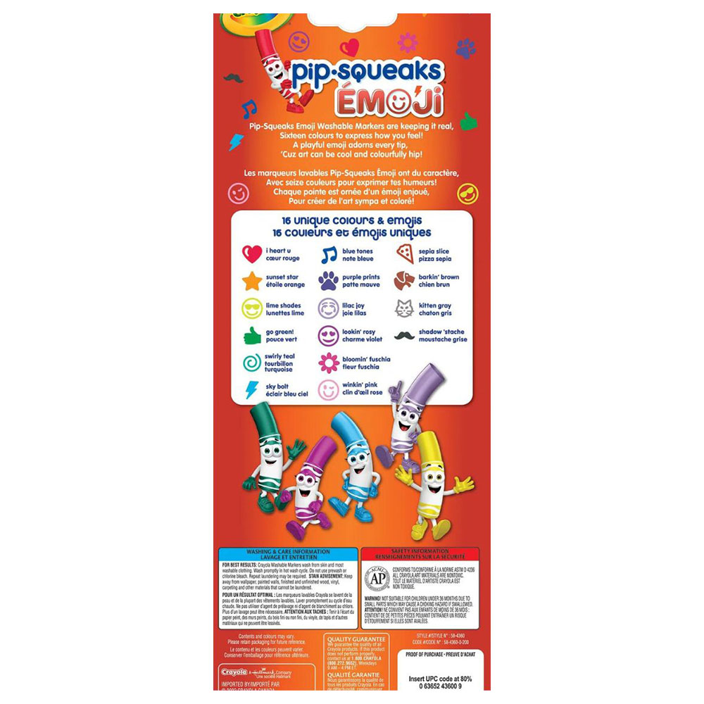 Caryola - Mini Stamper Washable Markers - 16pcs