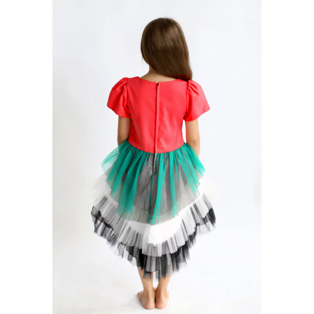 D' Daniela Girls UAE National Day Dress with Long Tail