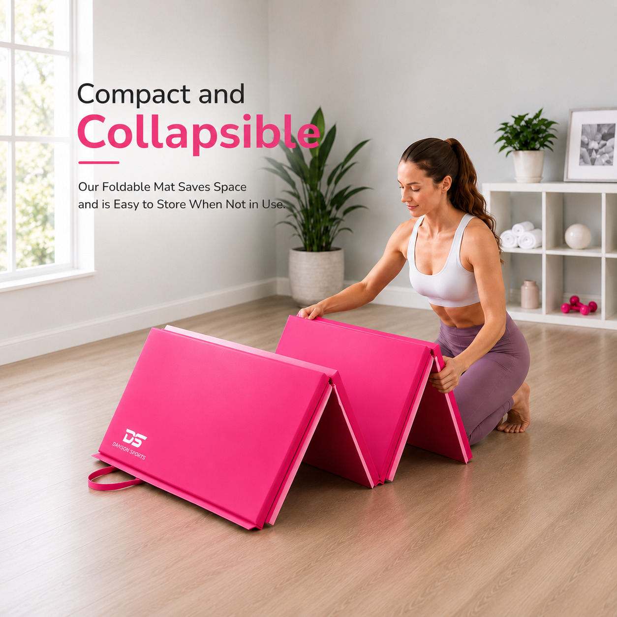 Dawson Sports - Gymnastic Folding Mat - Pink