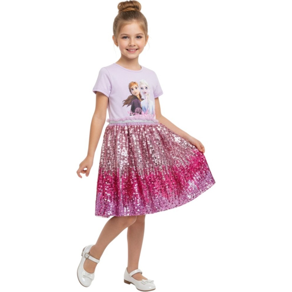 D' Daniela Elsa & Anna Glitter Dress Pinkish - Purple