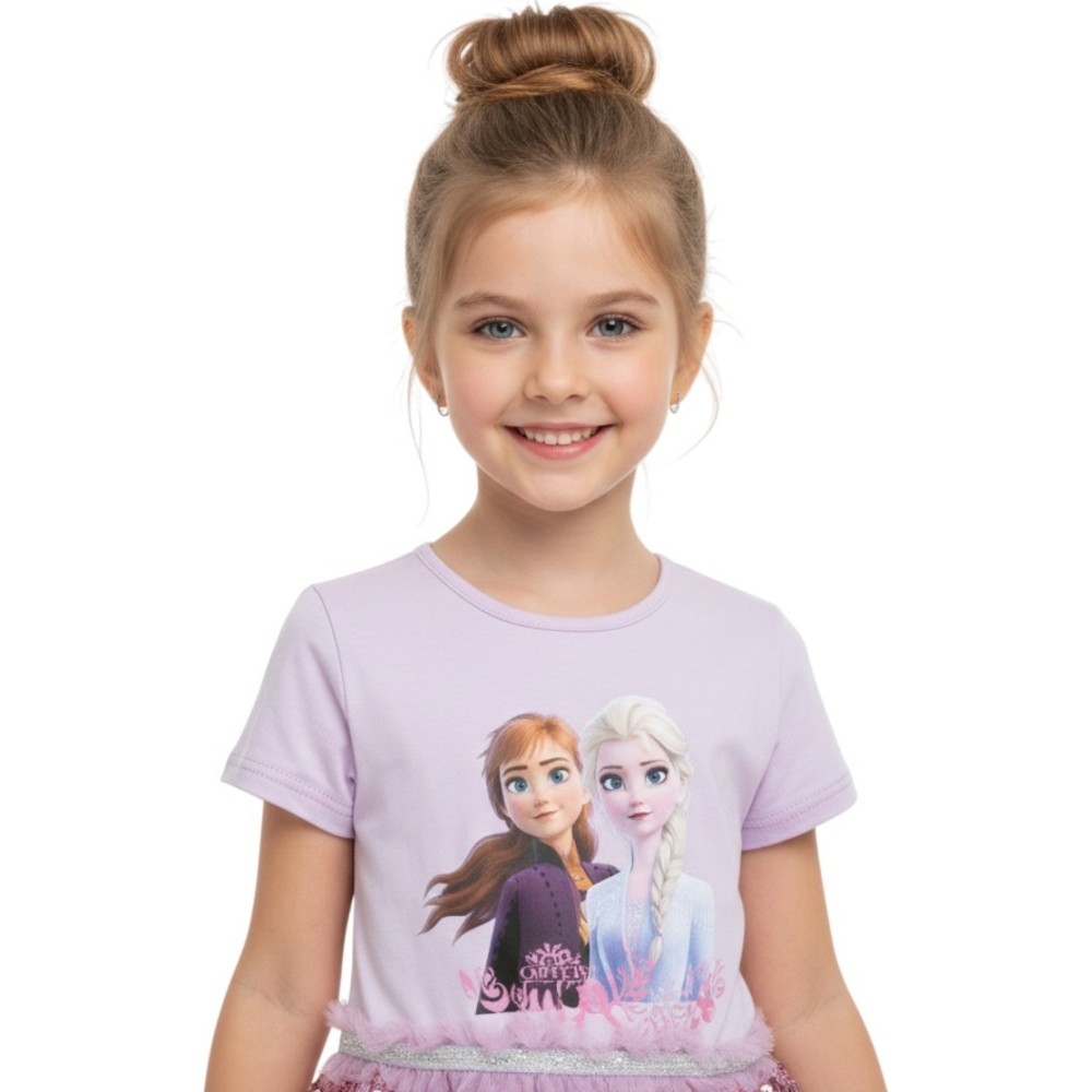 D' Daniela Elsa & Anna Glitter Dress Pinkish - Purple