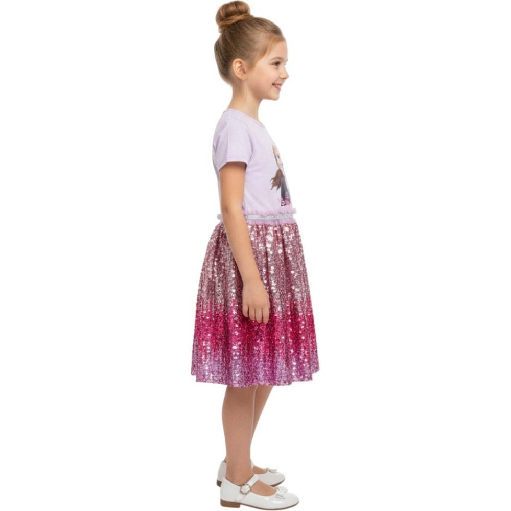 D' Daniela Elsa & Anna Glitter Dress Pinkish - Purple