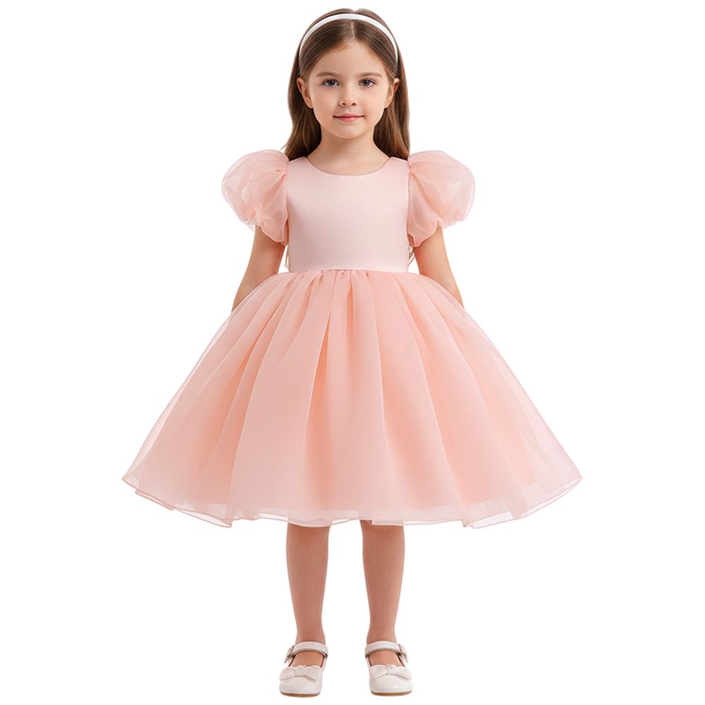 D' Daniela Louise Tulip Party Dress - Pink