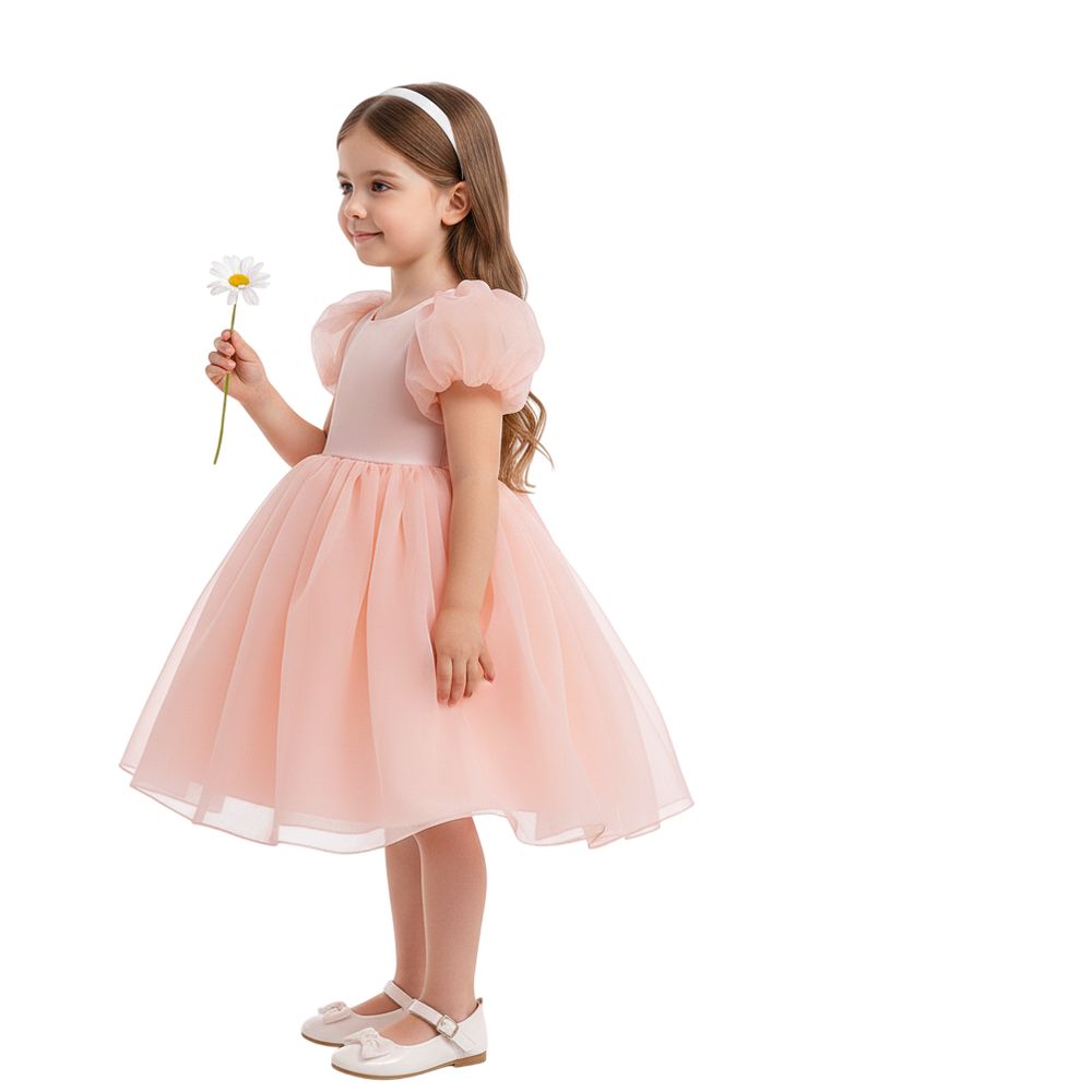 D' Daniela Louise Tulip Party Dress - Pink