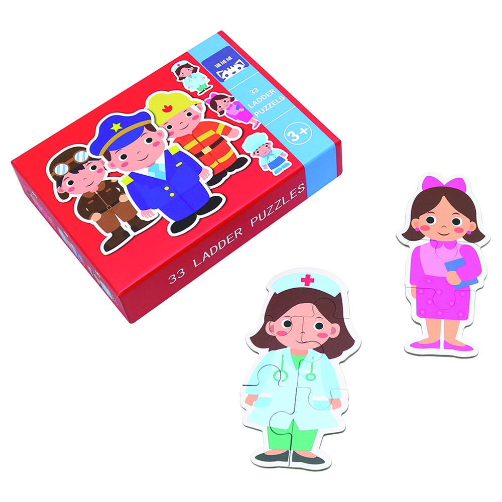Andreu Toys - Ladder Puzzles - 33pcs - People