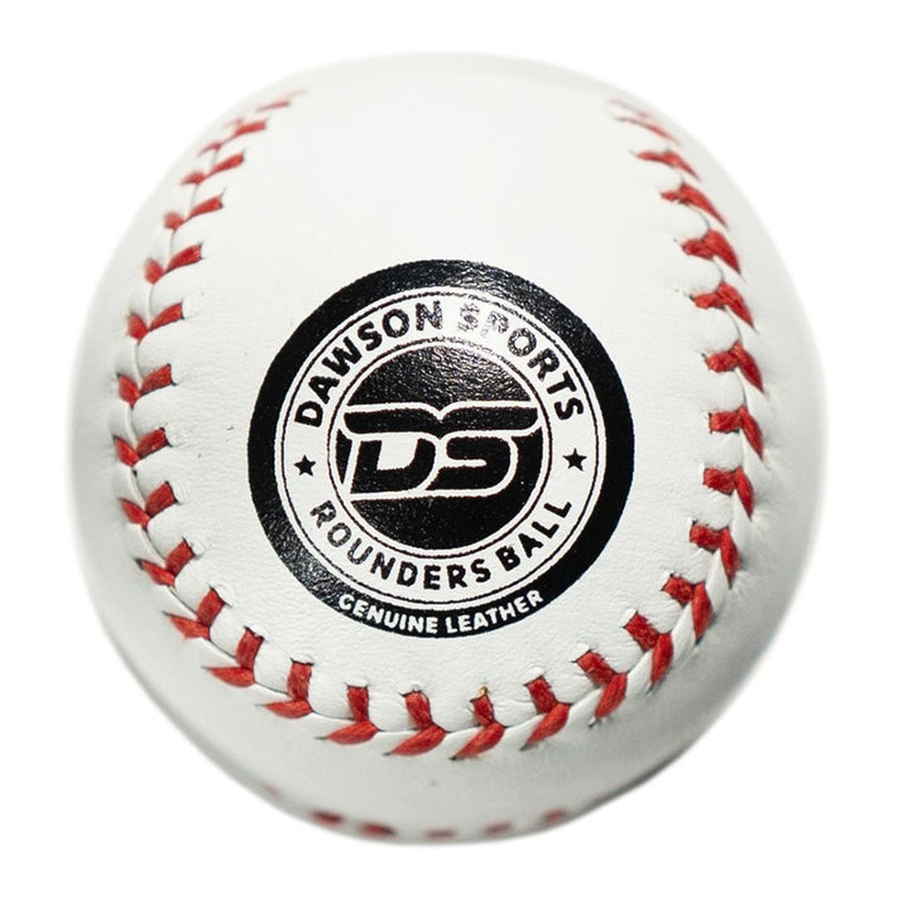 Dawson Sports - All Leather Rounders Ball - White