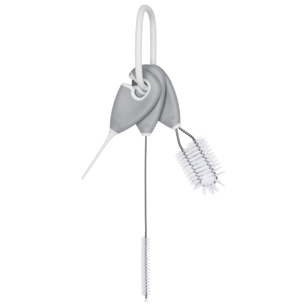 Oxo Tot - Cleaning Set For Straw & Sippy Cup - Gray