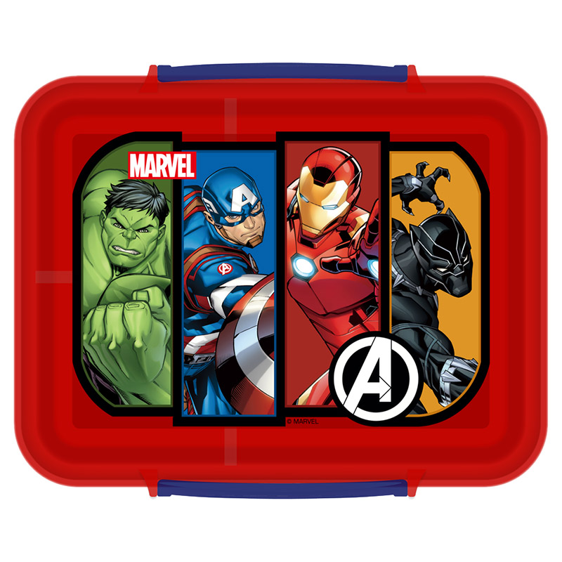 Marvel - 3 Compartment PP Lunch Box - Avengers