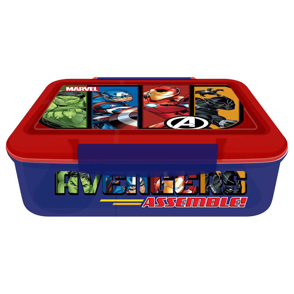 Marvel - 3 Compartment PP Lunch Box - Avengers
