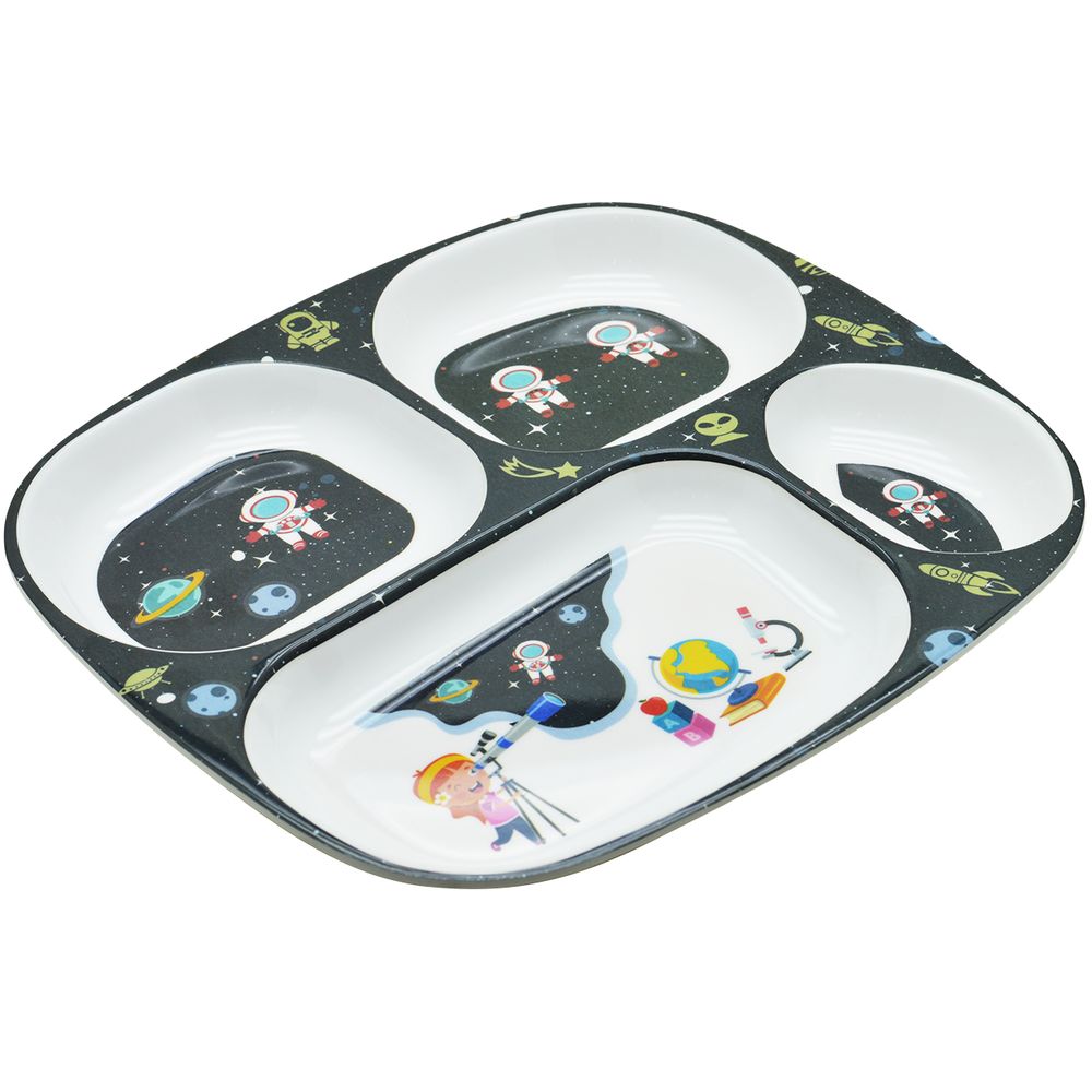 Dinewell Kids Rectangle Plate - Astronaut