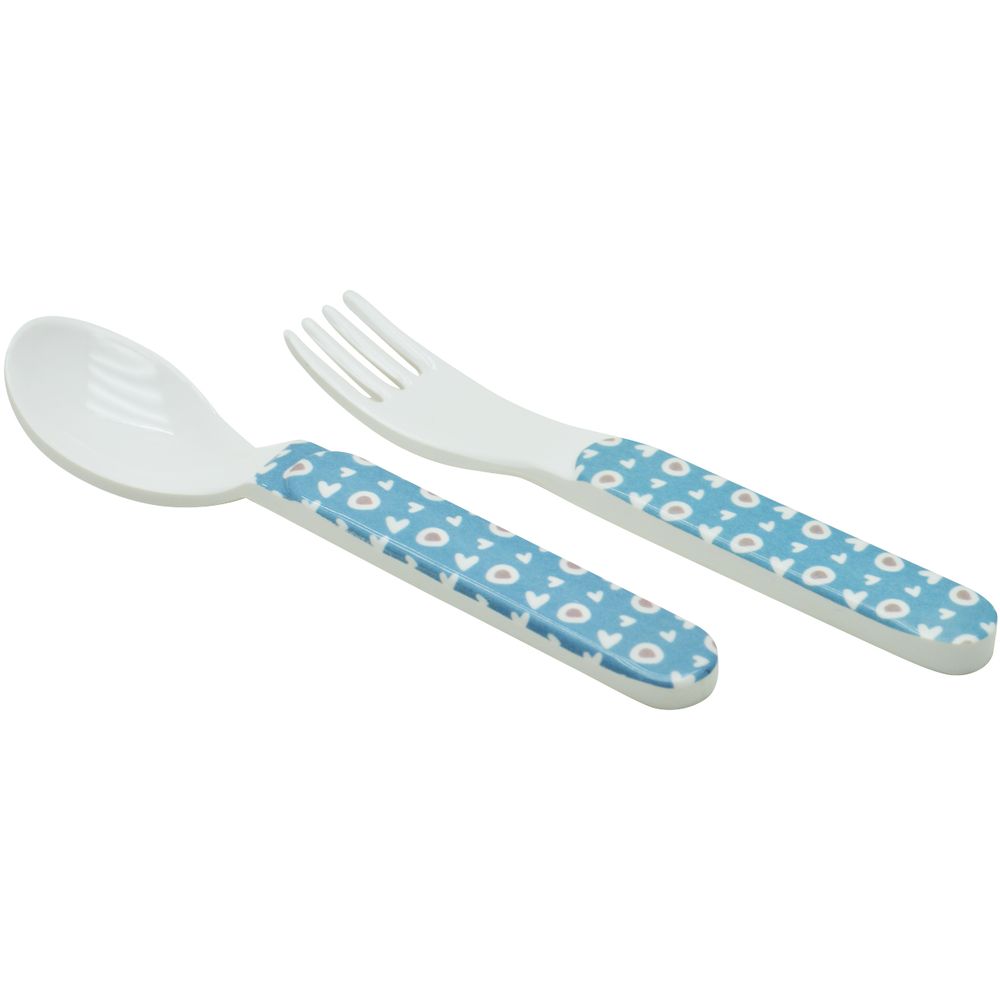 Dinewell Kids Spoon And Fork Set - Panda - 2 Pcs - 6-Inch
