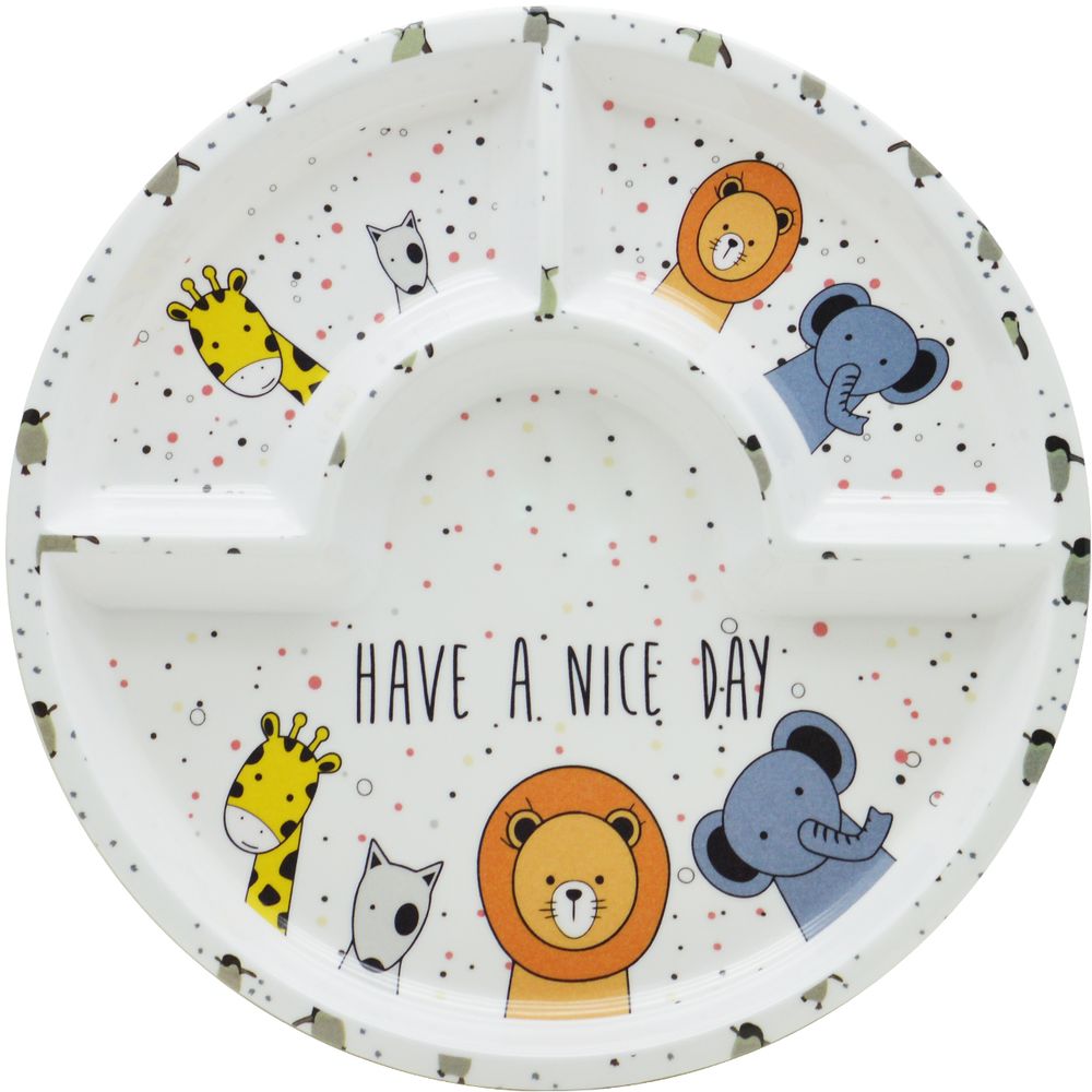 Dinewell Kids Round Plate - Animate - 10-Inch