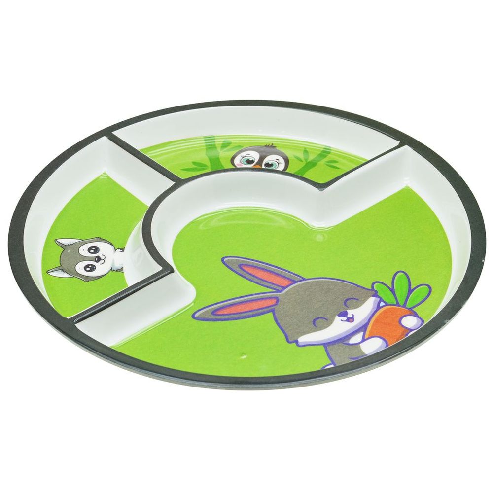 Dinewell Kids Round Plate - Rabbit