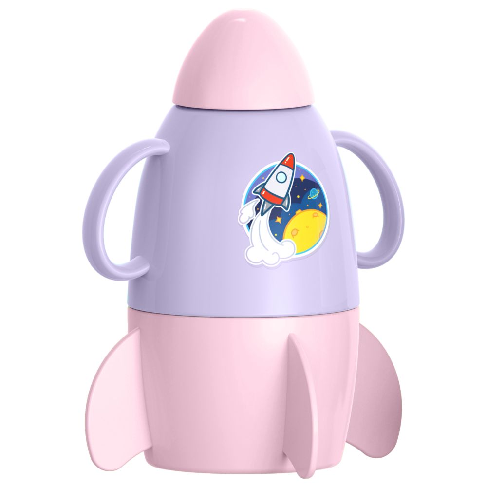 Generic - Rocket Appearance Baby Drink Cup - Purple - 260ml