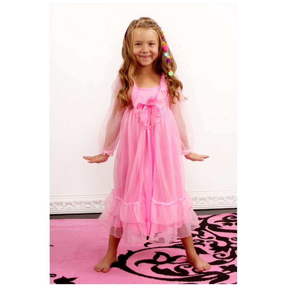 Laura Dare 2pc Bubblegum Frilly Peignoir Set - Pink