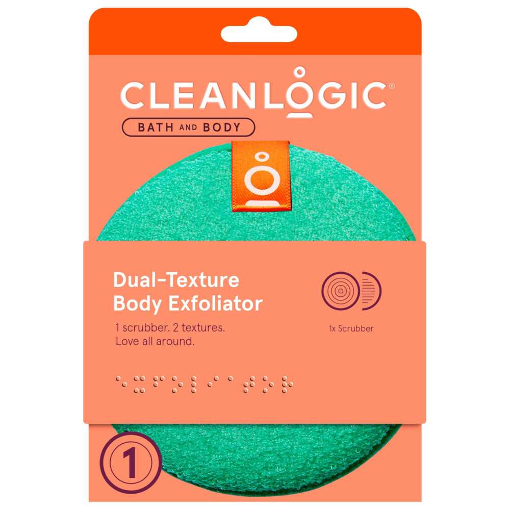Cleanlogic - Bath & Body Dual-Texture Body Exfoliator CL-102-4 - Color May Vary