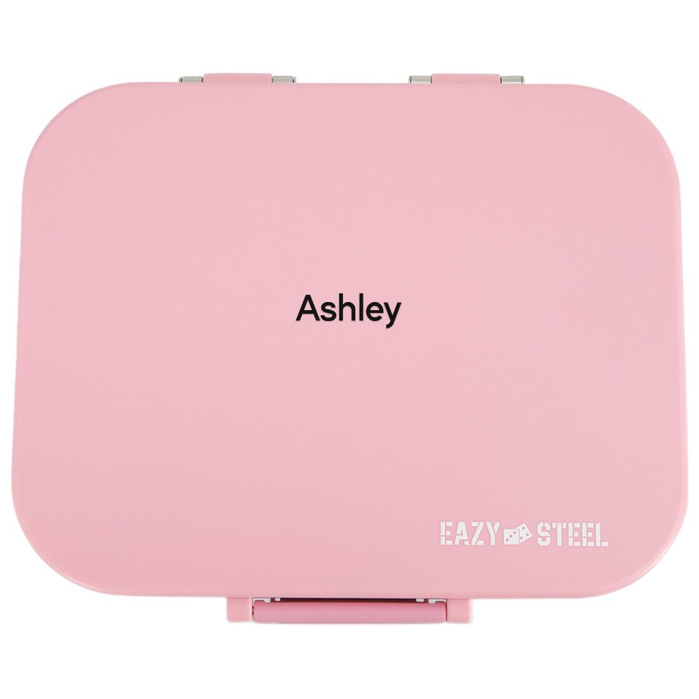 Eazy Kids - Personalized 3-Compartment Premium Stainless Lunch Box With Silicone Lid