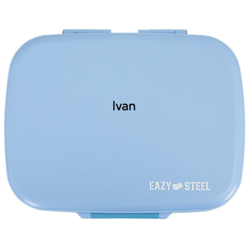 Eazy Kids - Personalized 3-Compartment Premium Stainless Steel Lunch Box - 710 ml