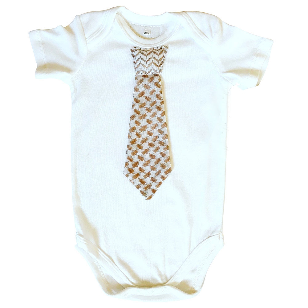 Baa Baa Black Sheep Mr. Executive Onesie - Brown
