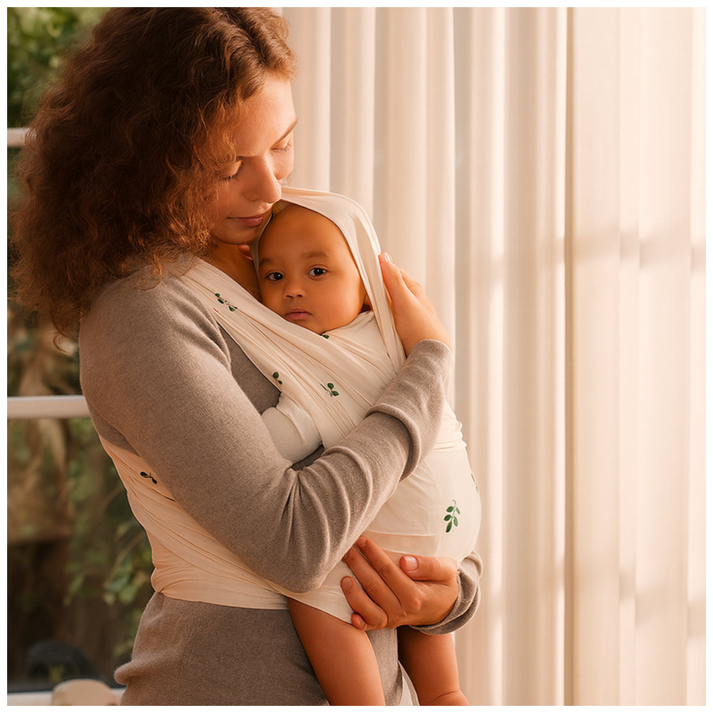 Moonboon - Baby Wrap - 480 x 50 cm - Seagrass