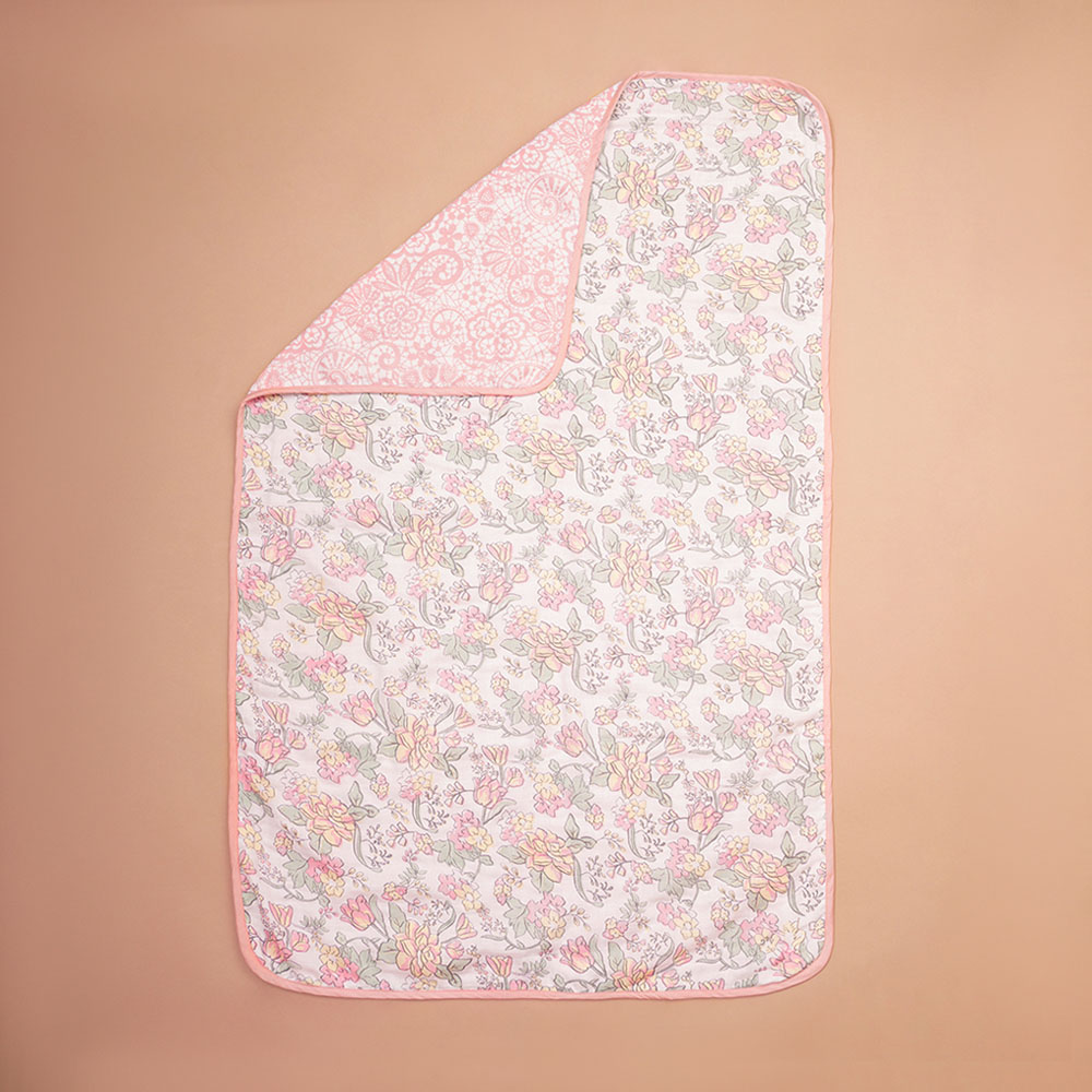 Fancy Fluff - Bamboo Muslin Blanket - Bloom