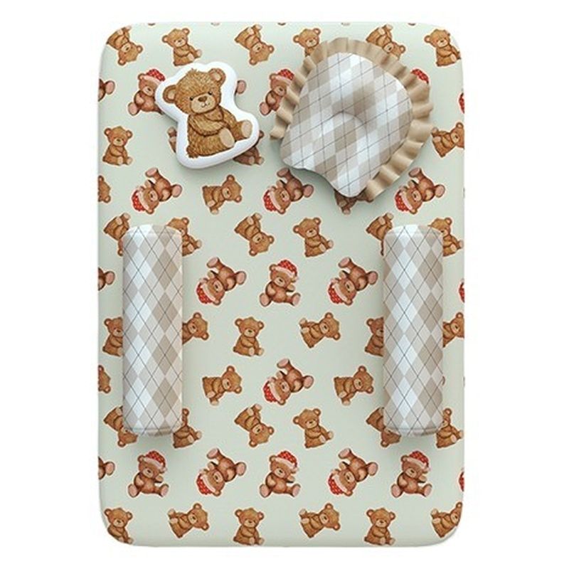 Fancy Fluff - Organic New Born Bedding Set - Cuddle Bear - 5 Pcs