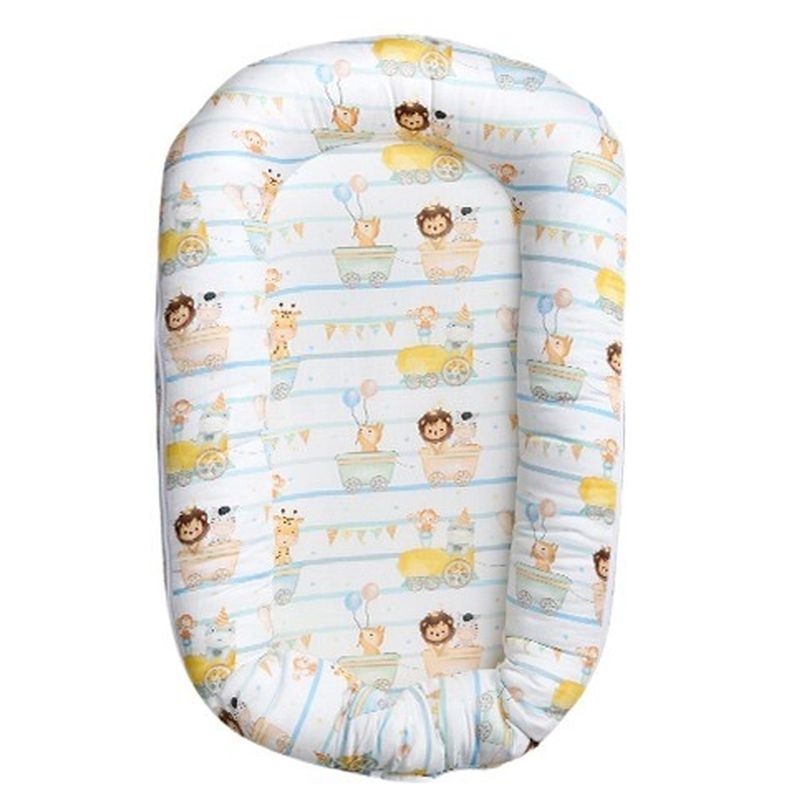 Fancy Fluff Organic Baby Cocoon With Protector - Joy Ride