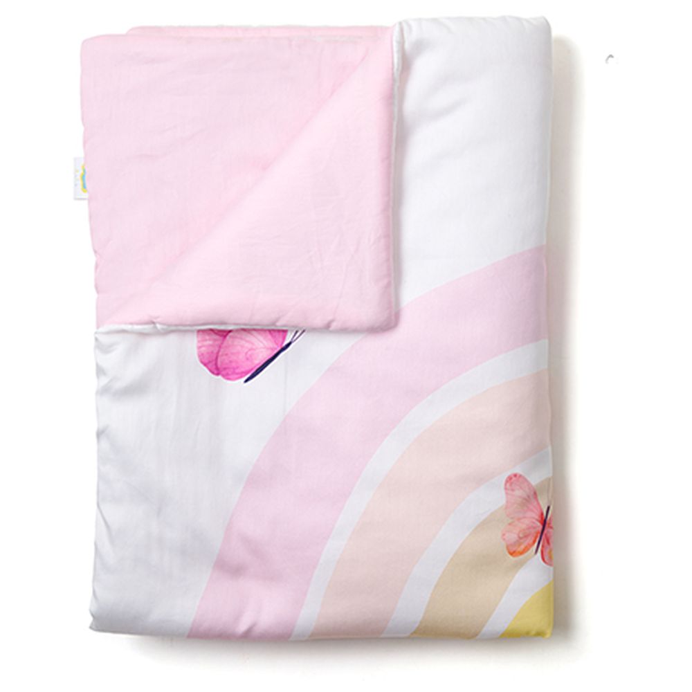 Fancy Fluff - Organic Toddler Comforter - Rainbow Dreams
