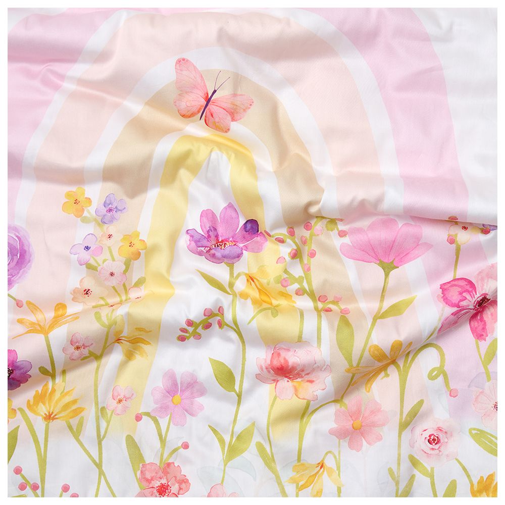 Fancy Fluff - Organic Toddler Comforter - Rainbow Dreams