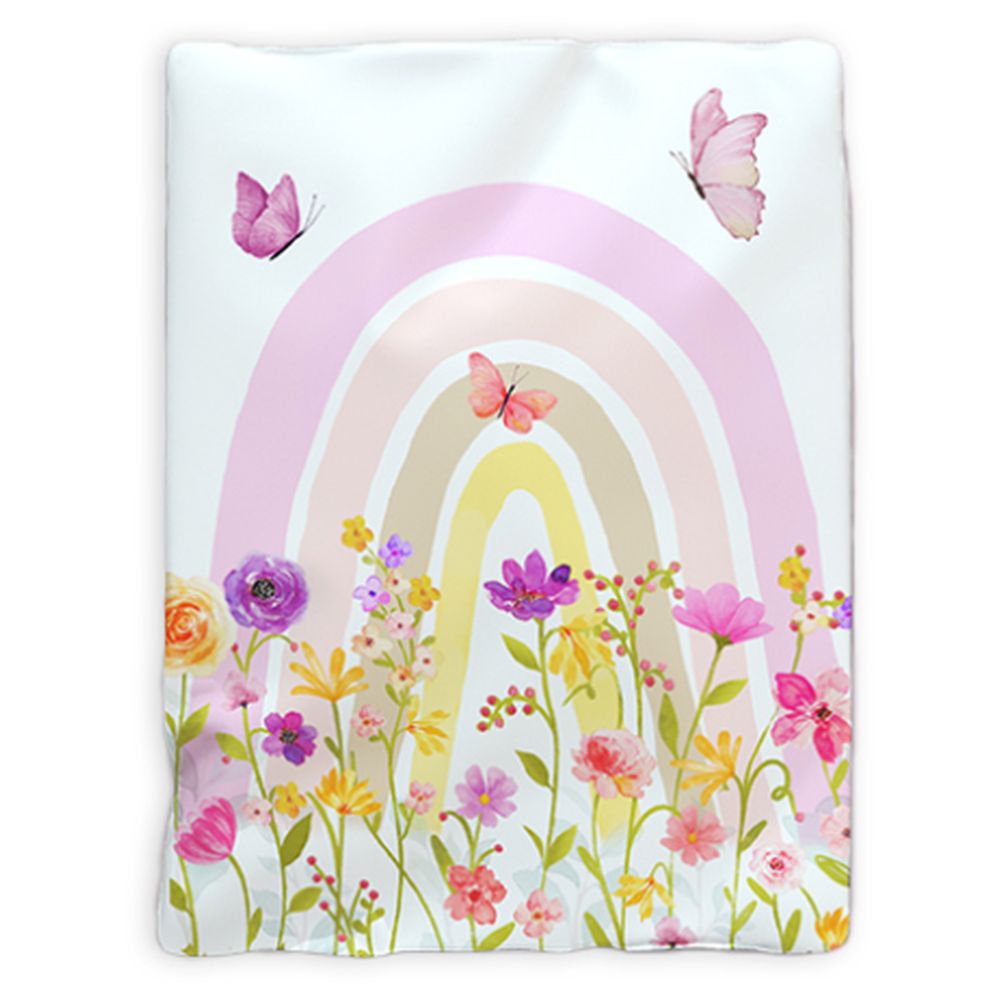 Fancy Fluff - Organic New Born Bed Set - Rainbow Dreams - 6 Pcs
