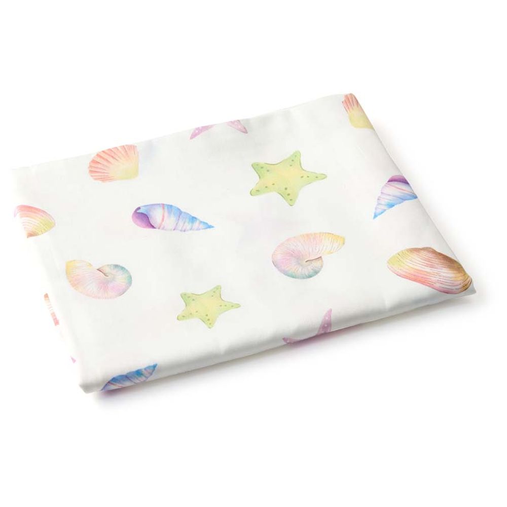 Fancy Fluff Organic Cot Bedsheet - Sea Fantasy