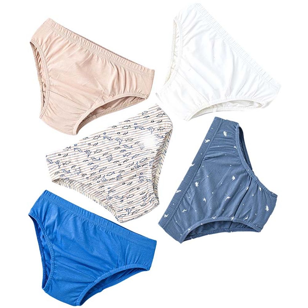 Jam Boy's Soft & Comfortable Briefs - Multicolor - 5 Pcs