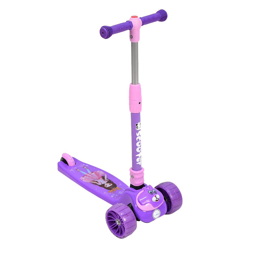 Amla - 3-Wheels Scooter With Music - Purple