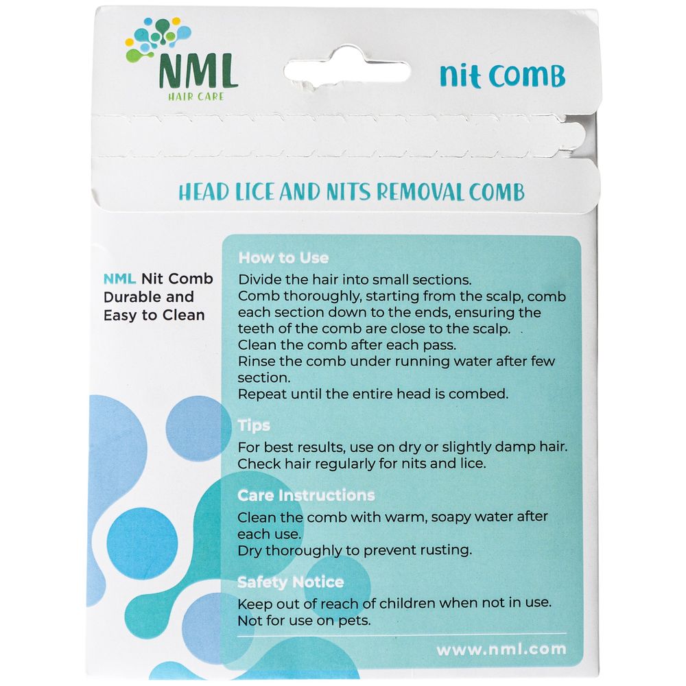 NML - Nit Head Lice Removal Comb