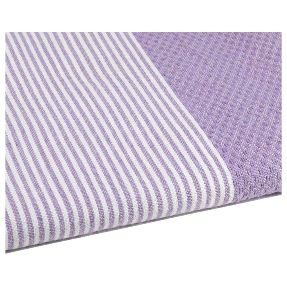 Hammam Corner - 100% Recycled Cotton Honeycomb Beach Towel - Violet